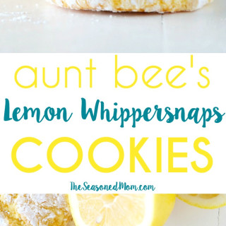 Aunt Bee's Lemon Whippersnaps {Cake Mix Crinkle Cookies}