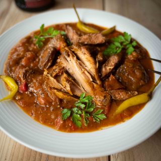Authentic Slow Cooker Chilindrón: Spanish Lamb, Chicken, and Chorizo Stew R