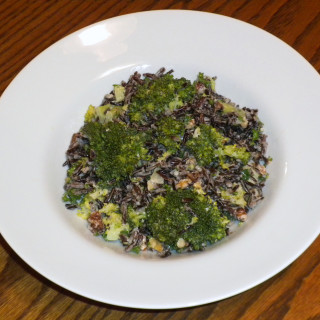 Autumn Wild Rice, Walnut, and Broccoli Salad