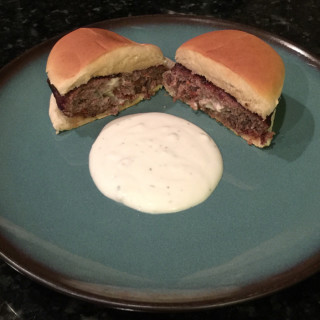 Bacon and Blue Cheese Burgers by LMB
