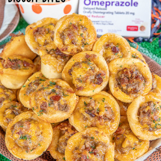 Bacon Cheeseburger Biscuit Bites with Pub Sauce