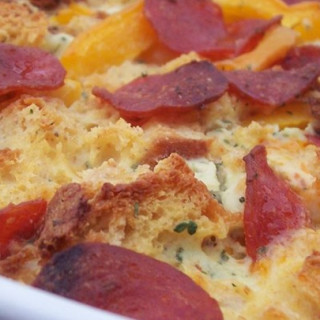 Bacon, Egg, and Cheese Strata