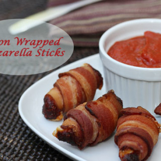 Bacon Wrapped Mozzarella Sticks - Low Carb and Keto Recipe