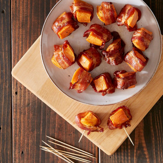 Bacon Wrapped Sweet Potato Bites