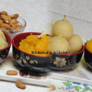 Badam Halwa or Sheera (Almond Pudding