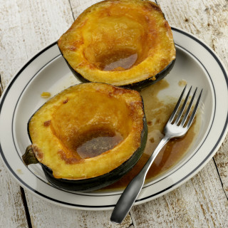 Baked Acorn Squash with Brown Sugar