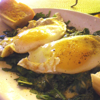 Baked Eggs with Spinach