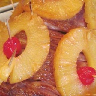 Baked Ham with Pineapple Mustard Glaze