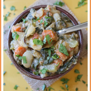 Baked Lima Beans and Veggies