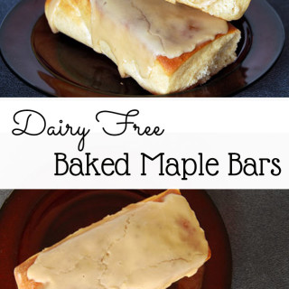 Baked Maple Bars {dairy free}