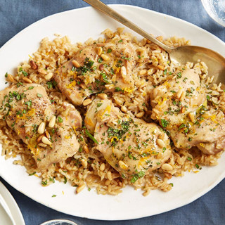 Baked Orange Chicken and Brown Rice