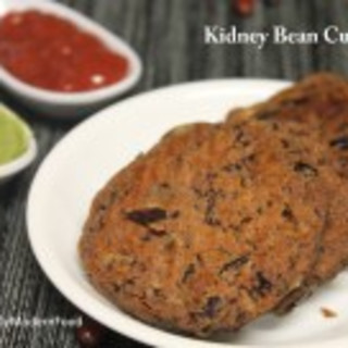 Baked Rajma Cutlet / Baked Kidney beans Patty