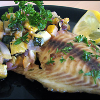 Baked Tilapia with Zucchini and Yellow Squash Recipe
