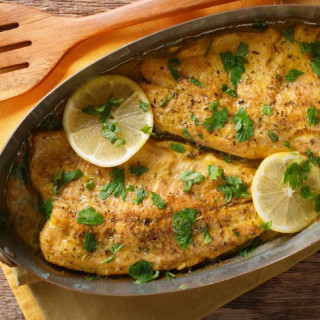 Baked Trout With Lemon Sauce