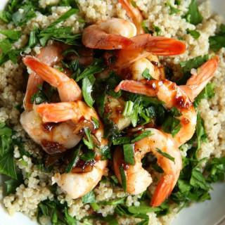 Balsamic-Glazed Shrimp with Quinoa