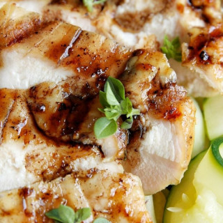 Balsamic Grilled Chicken and Zucchini