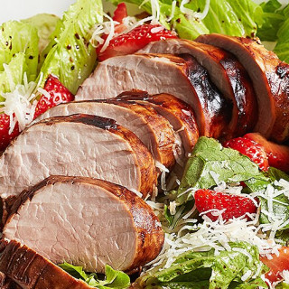 Balsamic Pork and Strawberry Salad