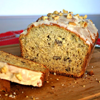 Banana Nut Bread with Browned Butter Glaze