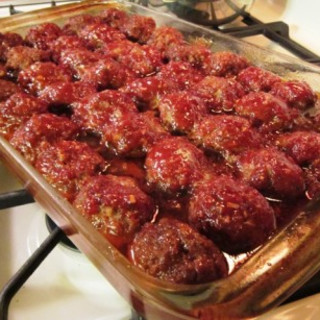 Barbecued Meat Balls 