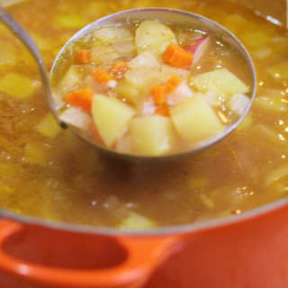 Basic Mexican Vegetable Soup (Molli Morelos sauce)
