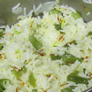Basmati Rice with Green Beans Pilaf