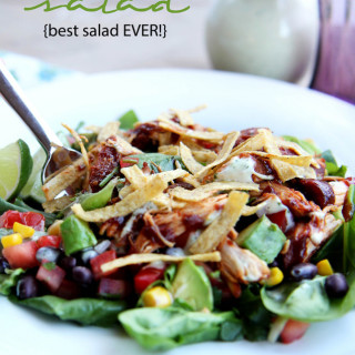 BBQ Chicken Salad {best salad ever!}
