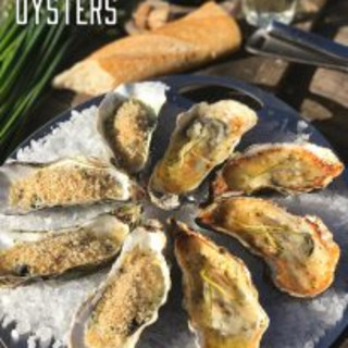BBQ Oyster with Parmesan-Horseradish Butter