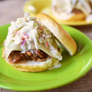 BBQ Pulled Pork and Coleslaw Sandwiches