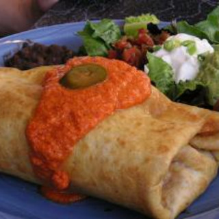 Baked Beef and Bean Chimichangas