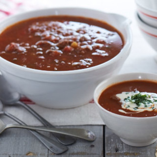 Beef and lentil goulash soup recipe