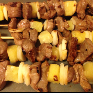 Beef and Pineapple Kabobs