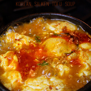 Beef Kimchi Silken Tofu Soup (Soondubu Jjigae)