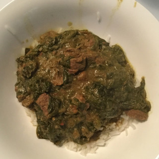 Beef or Lamb Curry With Spinach