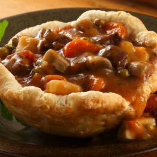 Beef Stew in Biscuit Cups