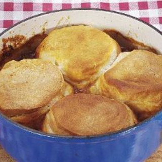 Beef Stew with Biscuits