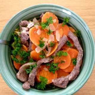 Beef Strips and Carrots