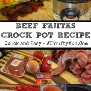 Beef Fajitas Crock Pot Recipe – Super Easy #Fajitas