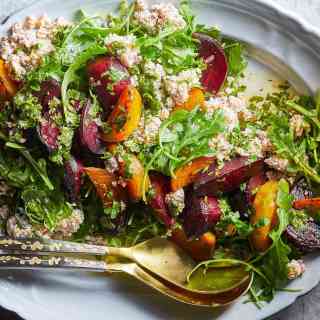 Beet Salad with Yogurt Bulgur &amp; Herbs