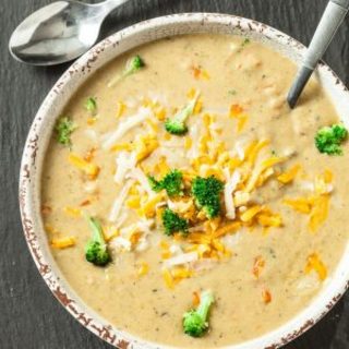 Best Easy Broccoli Cheese Soup Recipe [Gluten-free]