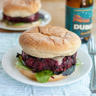 Best-Ever Beet and Bean Burgers