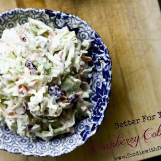 Better For You Cranberry Coleslaw