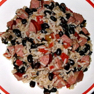 Black Beans, Sausage and Rice