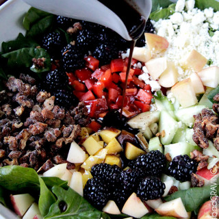 Blackberry Honey Walnut Salad