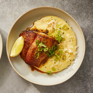 Blackened Fish With Quick Grits
