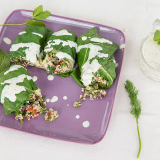 Blanched Chard Dolmas