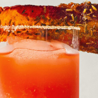 Bloody Caesar with Maple-Fennel Bacon