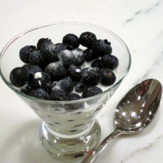 Blueberries with Cream