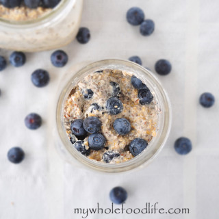 Blueberries and Cream Overnight Oats
