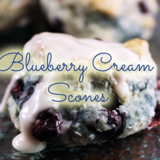 Blueberry Cream Scones