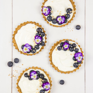 Blueberry granola tarts